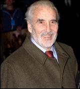 Christopher Lee at the London premiere of The Fellowship of the Ring