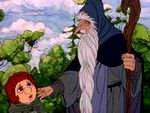 From the Rankin-Bass cartoon version of The Hobbit (with classic director John Huston voicing Gandalf)