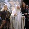 LOTR.net: "Legolas (Orlando Bloom) and Aragorn (Viggo Mortensen) escort Gandalf (Ian McKellen) to the stables of Edoras"