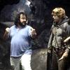LOTR.net: "Peter Jackson (left) demonstrates to Sean Astin (Sam) how his confrontation with Shelob should look"