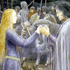 Alan Lee. Rolozo Tolkien. Eowyn and Aragorn part.